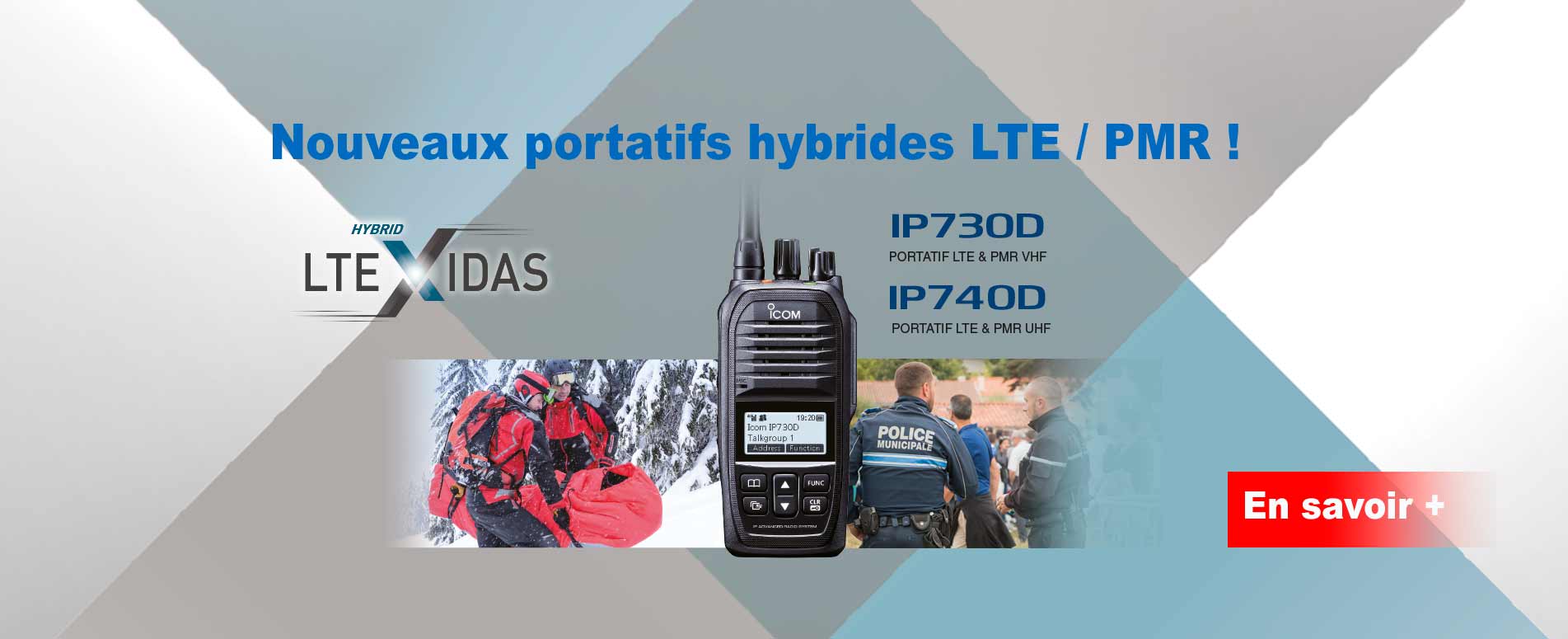 nouveau portatif hybride LTE et PMR